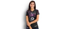 Custom Womens Sports V-Neck T- Shirt