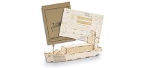 BRANDCRAFT Cargo Ship Wooden Model