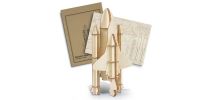 BRANDCRAFT Rocket Ship Wooden Model