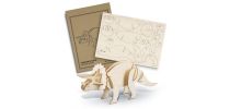 BRANDCRAFT Triceratops Wooden Model