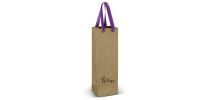 Wine Ribbon Handle Paper Bag