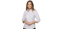 Womens Square Textured 3/4 Sleeve Shirts