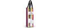 Champagne Ribbon Handle Paper Bag - Full Colour