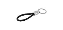 Vegan Leather Twist Keyring