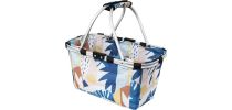 Two Handle Foldable Carry Basket Printed