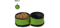 RPET Two Compartment Foldable Pet Bowl