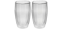 Caffe Twin Wall Glass 400ml Set of 2 -  AVANTI