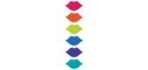 Hot Lips Glass Markers Set of 6  AVANTI