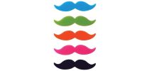 Moustache Glass Markers Set of 8  AVANTI