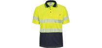 HIVIS Segment Taped Mircomesh Polo - Short Sleeve