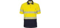 HIVIS Segment Taped Cotton Jersey Polo - Short Sleeve