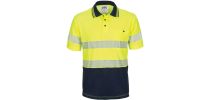 HIVIS Segment Taped Cotton Backed Polo - Short Sleeve