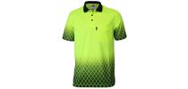 HiVis Sublimated Metal Mesh Polo