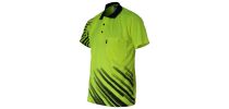 Hivis Sublimated Stripe Polo