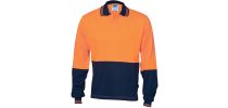Hivis Cool Breeze Cotton Jersey Food Industry Polo - Long Sleeve