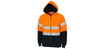 Hivis Full Zip Polar Fleece Hoodie With CSR R/Tape