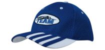 Sandwich Mesh Cap with Striping on Peak
