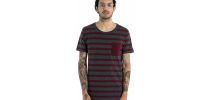 2-Tone Stripe Pocket Tee