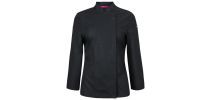 Ladies Long Sleeve Snap Button Chef Jacket