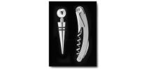 Mosel Wine Set With A Metal Waiters Bar Knife and Bottle Stopper