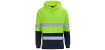 Hi Vis D+N 330G PULL OVER HOODIE