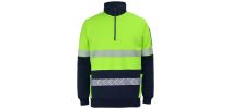 Hi Vis 330G 1/2 ZIP SEGMENTED TAPE FLEECE