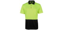 Hi Vis JACQUARD NON CUFF POLO