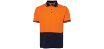 Hi Vis Short Sleeve Cotton Back Polo