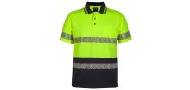 Hi Vis SHORT SLEEVE SEGMENTED TAPE POLO