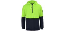 Hi Vis 1/2 ZIP FLEECY HOODIE