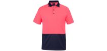 Hi Vis Non Cuff Traditional Polo