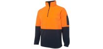Hi Vis 1/2 Zip Polar Fleece
