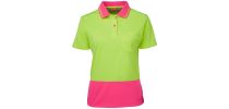 Ladies Hi Vis S/S Comfort Polo