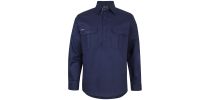 Long Sleeve Close Front Work Shirt
