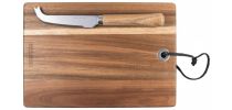 Rectangleangular Cheese/Serving Baord with Serrated Cheese Knife