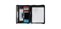 Renaissance Zippered Bonded Leather Padfolio