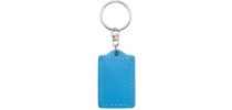 Coloured Bonded Leather Keyring