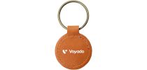 London Recycled Leather Keyring
