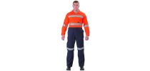 Hi Vis Taped Coverall - Indura Ultra Soft Flame Resisant
