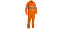 Apex 160/185 Taped Hi Vis FR Ripstop Vented Coverall with Waist Zip Opening