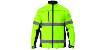 Taped Hi Vis Softshell Jacket - 2 Tone W/ Fleece Lining