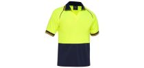 Two Tone Hi Vis V-Neck Polo