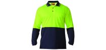 Hi Vis Polo Shirt - 2 Tone Long Sleeve