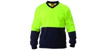 Hi Vis Polarfleece Jumper - 2 Tone Long Sleeve