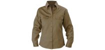 Women'S Cotton Drill Shirt - Long Sleeve