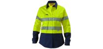 3M Taped Lightweight Hi Vis Shirt - Women'S 2 Tone Long Sleeve