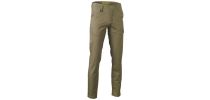 Stretch Cotton Drill Cargo Pants - Khaki