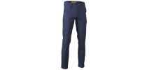 Stretch Cotton Drill Cargo Pants - Navy