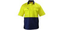 Cool Lightweight Drill Shirt - 2 Tone Short Sleeve