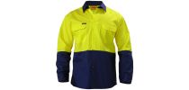 Cool Lightweight Drill Shirt - 2 Tone Long Sleeve W/ Gusset Cuff